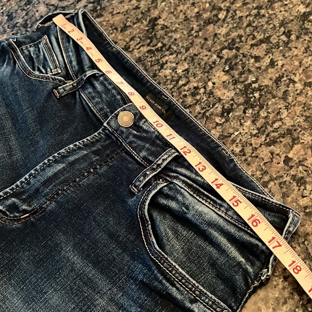 Silver Allan slim fit straight denim jeans 34/30 EUC - Picture 8 of 12
